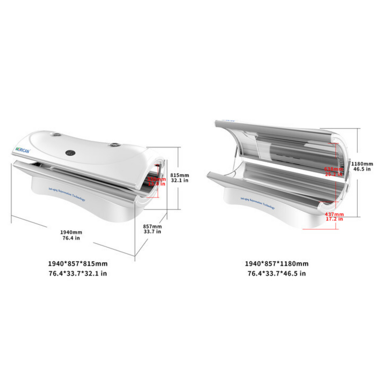 Merican M4N Plus Red Light Therapy Bed