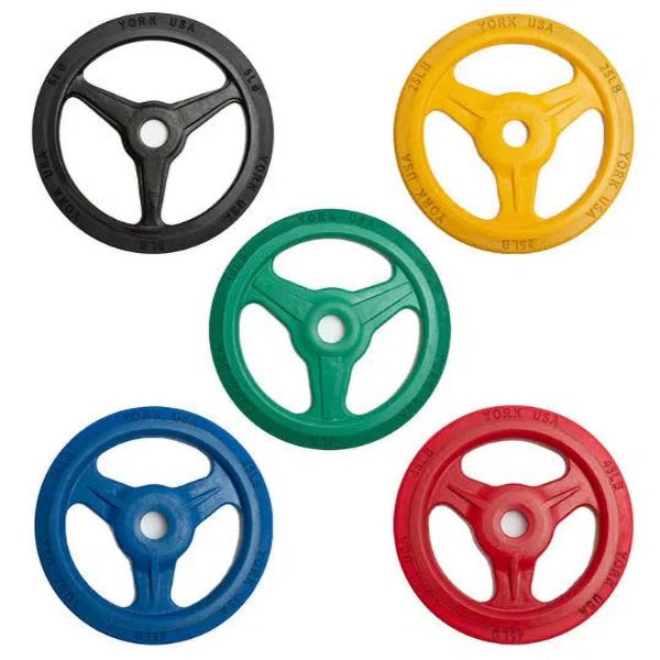 York Bumper Grip Plates – Colored Plate Sets