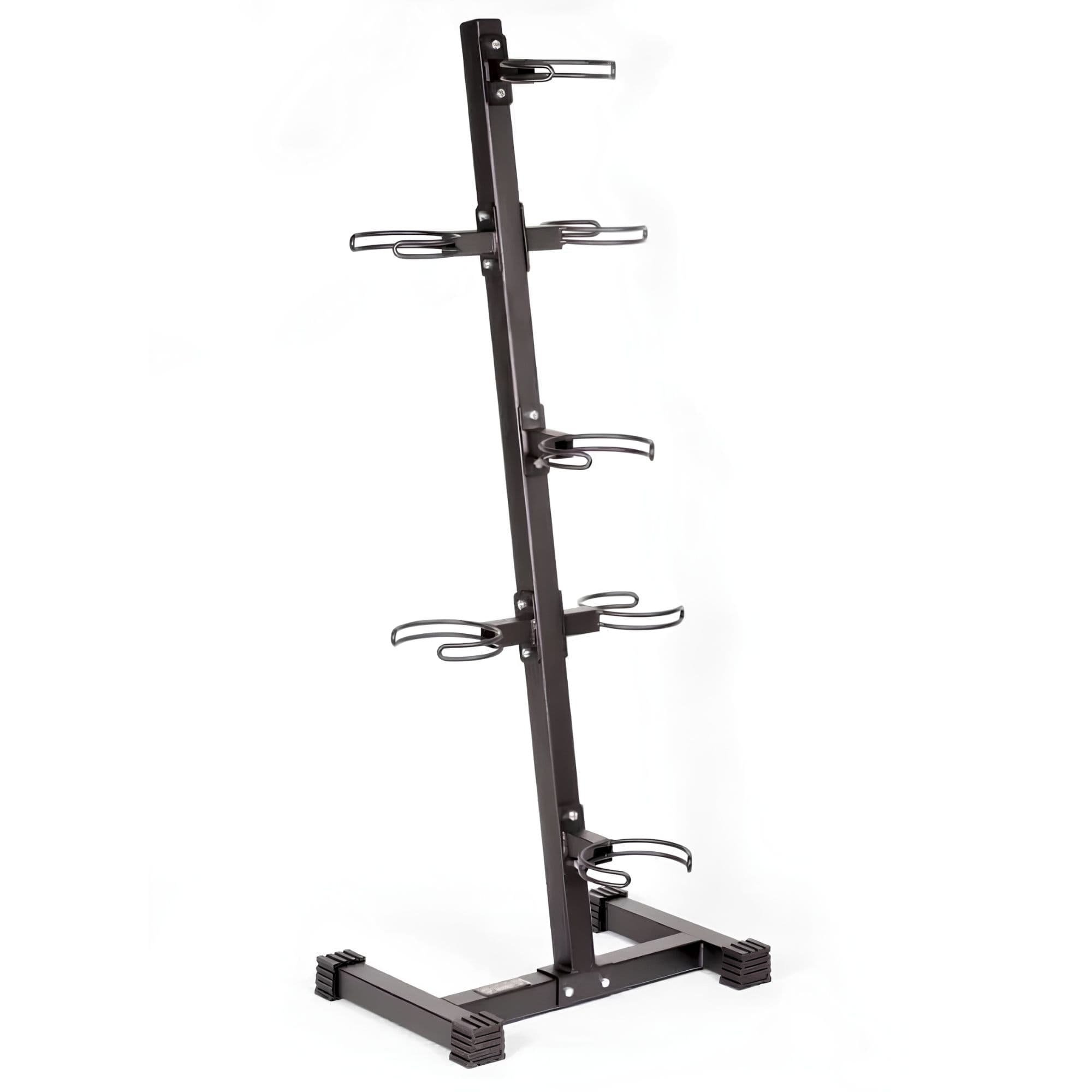 York 7-Ball Medicine Ball Storage Rack Front Angle View On White Background
