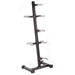 York 7-Ball Medicine Ball Storage Rack Front Angle View On White Background