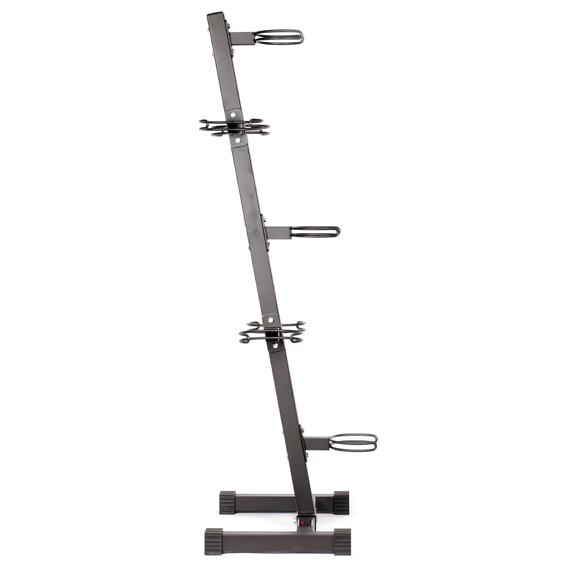 York 7-Ball Medicine Ball Storage Rack Side View On White Background