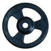 York Barbell 2Inches Iso-Grip Rubber Encased Steel Olympic Plate Sets Close Up View In Individual Size On White Background