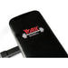 York Barbell FTS Flat Bench Detail View Of Upholstery With Logo On White Background
