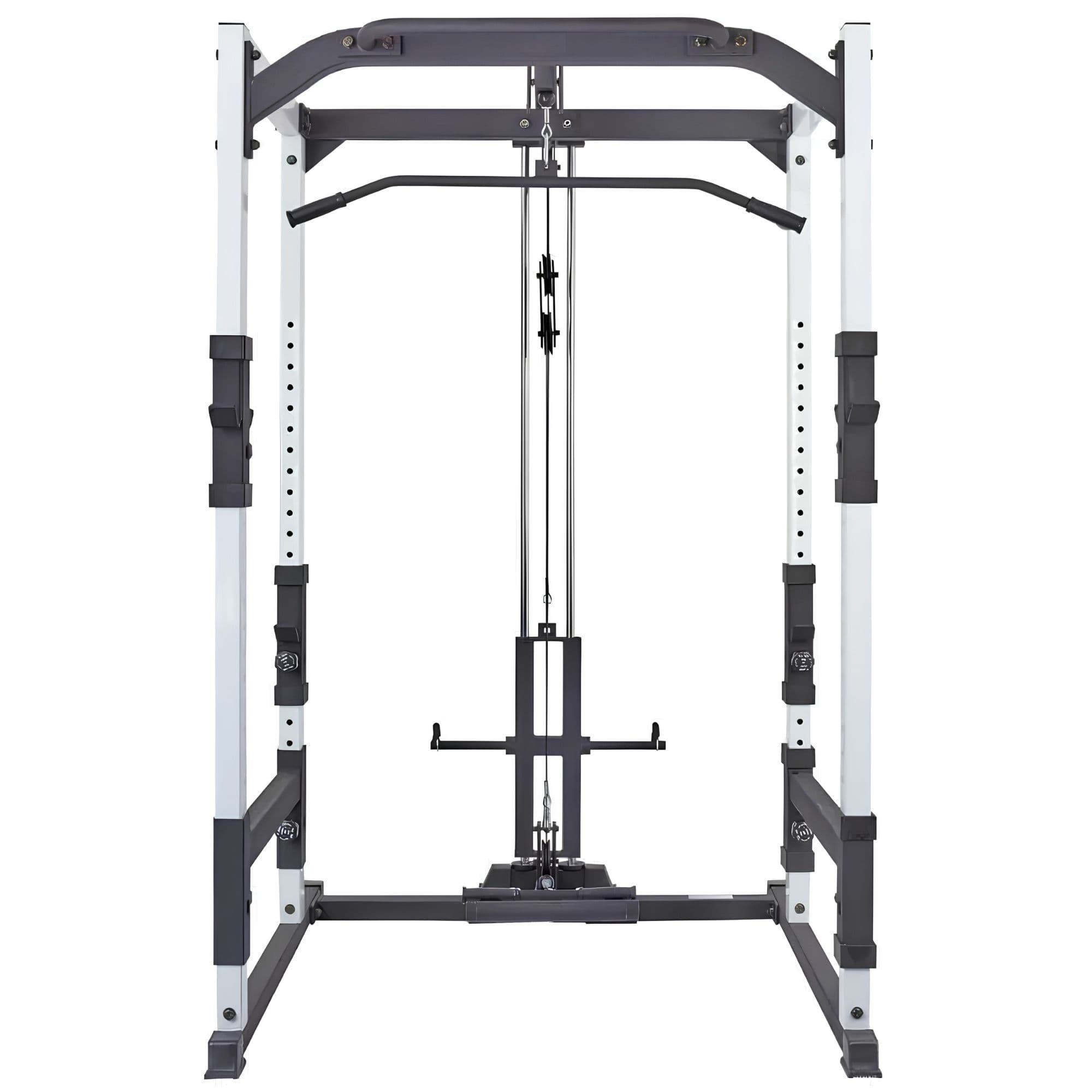 York Barbell FTS Plate Loaded Hi  Low Pulley Attachment Front Full Product View On White Background