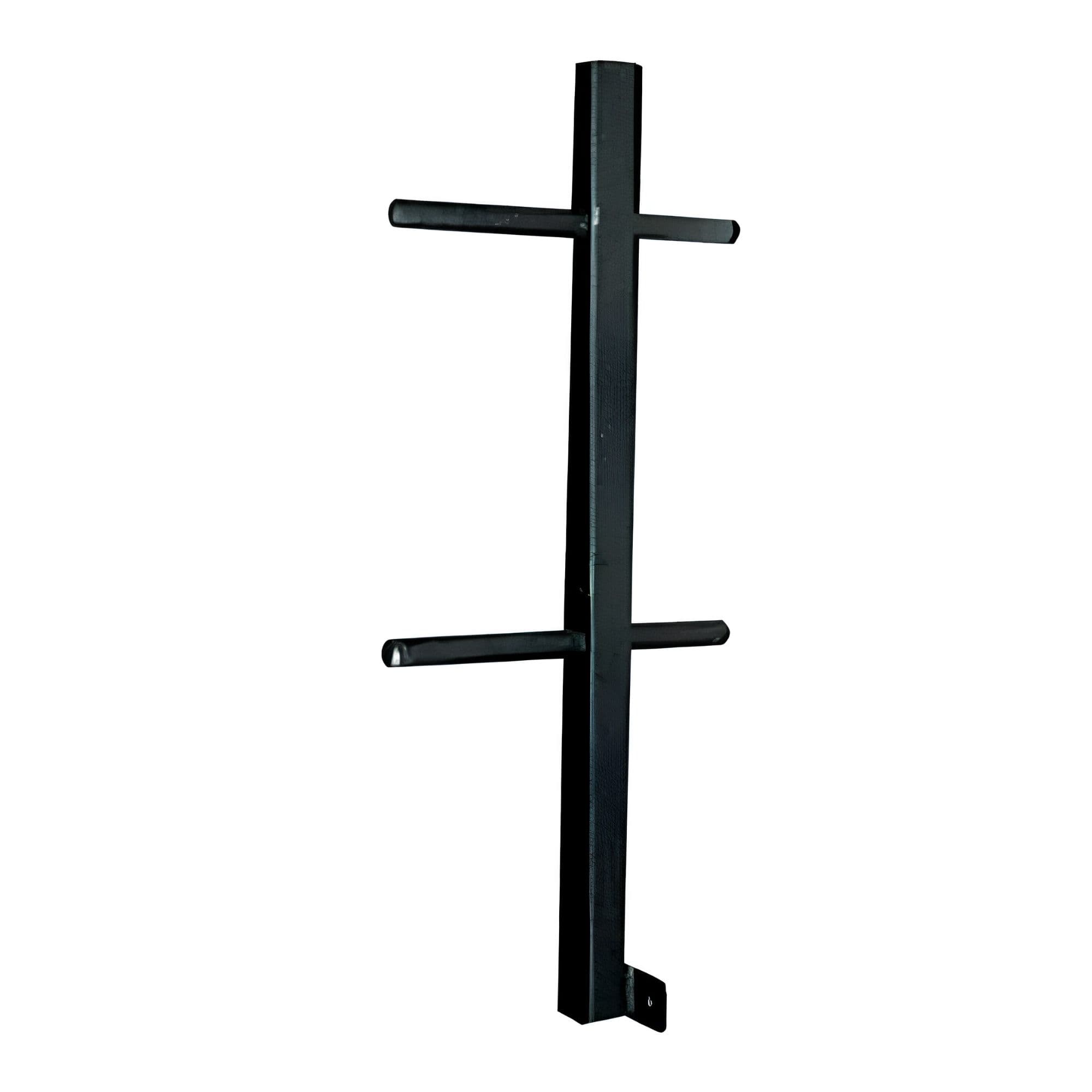 York Barbell FTS Plate Storage Attachment For Power Cage Full Product View On White Background