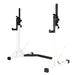 York Barbell FTS Press And Squat Stand Showing The Lowest Height Position On White Background