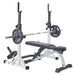 York Barbell FTS Press Squat Stand Showing Complete Setup On White Background