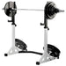 York Barbell FTS Press Squat Stands With Weights On Lowest Height Position