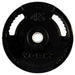 York Barbell G2 Rubber Thin Line Olympic Weight Plate Sets 45 LB Weight On White Background