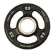 York Barbell Iso-Grip Urethane Plate Sets Detailed View Of 2.5 LB On White Background