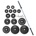 York Barbell Legacy Cast Iron Milled Olympic Plate Set Complete Product View On White Background