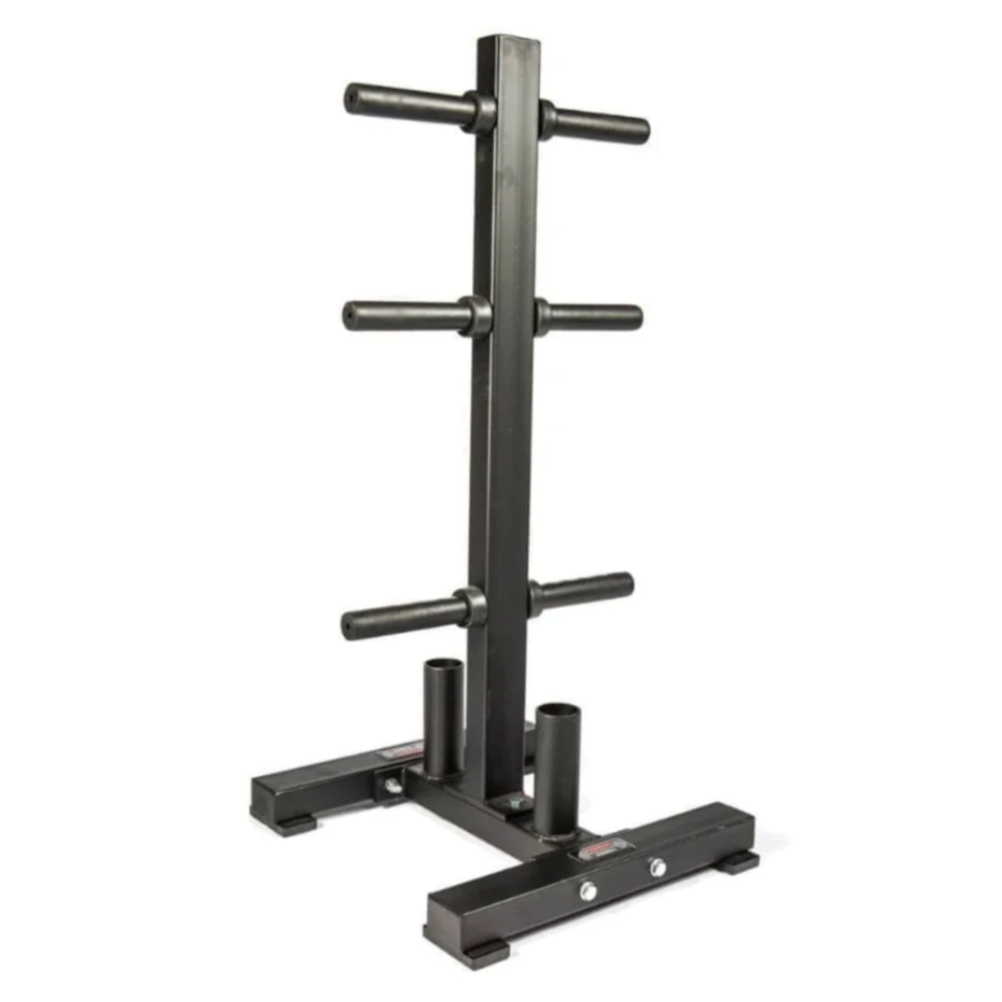 York Barbell Olympic Plate Tree 69139 Angled View On White Background