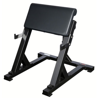 York Barbell Preacher Curl Black Variant Front Angle View On White Background