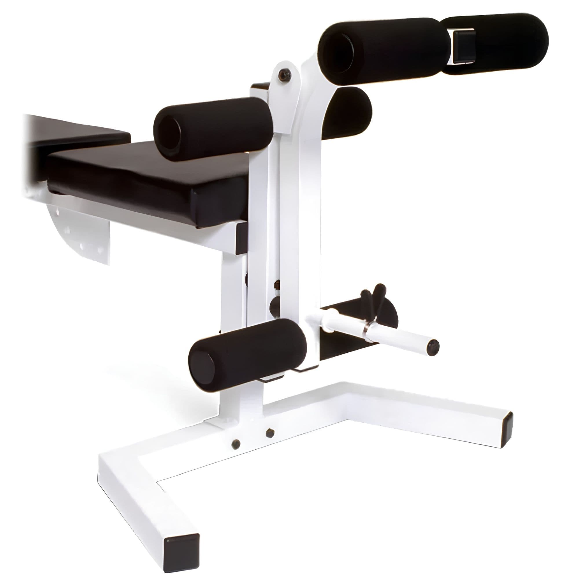 York Barbell Pro Series 202 Leg Extension Or Leg Curl Attachment Front Angle View On White Background