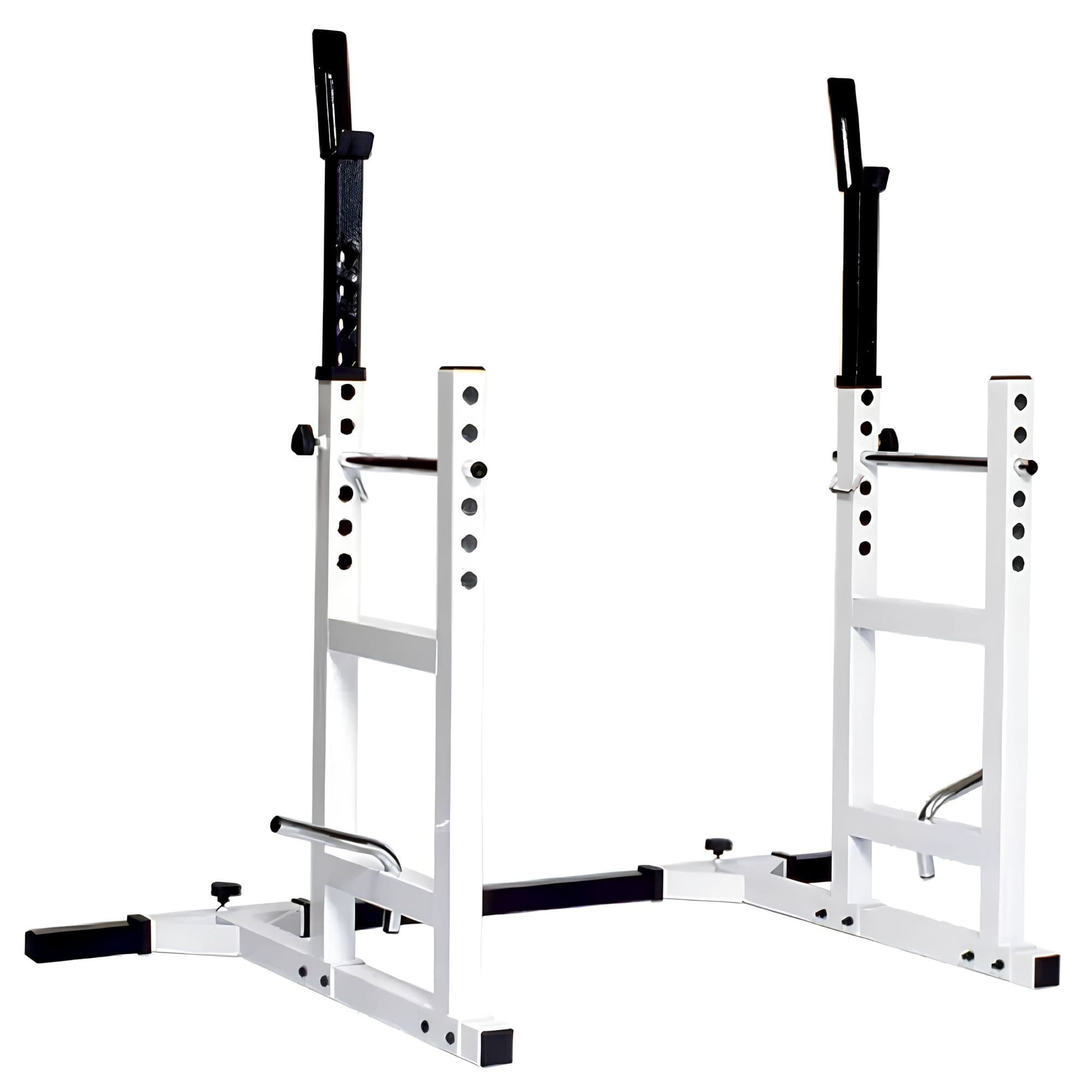 York Barbell Pro Series 204 Squat Rack Front Angle View On White Background