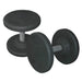 York Barbell Pro Style Dumbbell Sets Detailed View Of Two 25LB With Logo On White Background