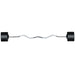 York Barbell Rubber Fixed Pro Curl Barbell Set Detailed Individual View On White Background