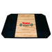York Barbell STS Free Standing Solid Red Oak Platform Front View On White Background