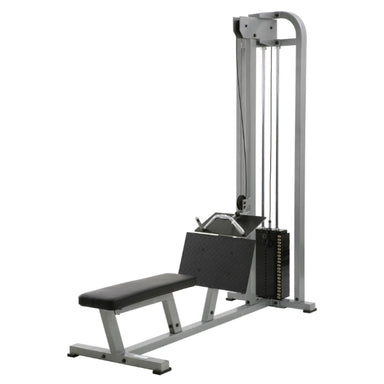 York Barbell STS Low Seated Row Silver Variant Front Angle View On White Background
