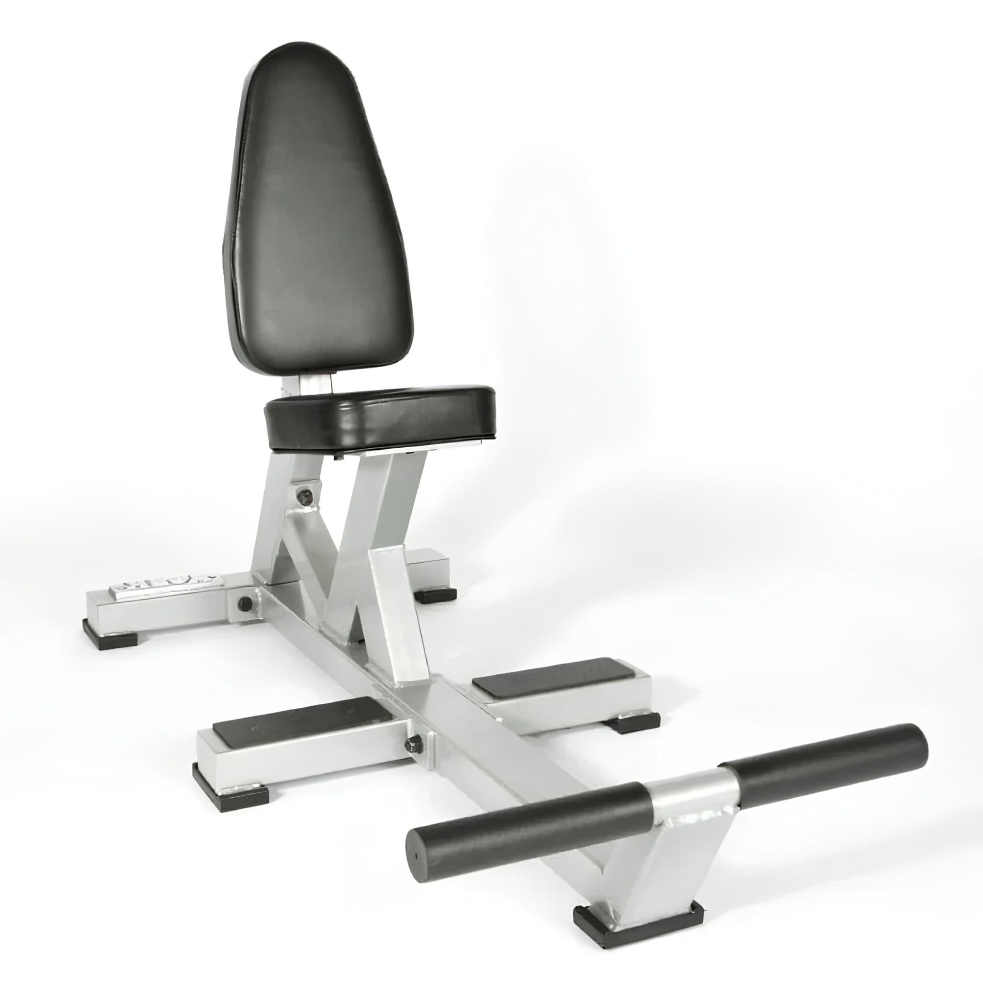 York Barbell STS Multi-Purpose Bench White Variant Front Angle View On White Background