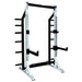 York Barbell STS Self-Standing Half Rack Silver Variant Front Angle View On White Background