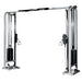 York Barbell Selectorized Cable Crossover Silver Variant Front Angle View On White Background