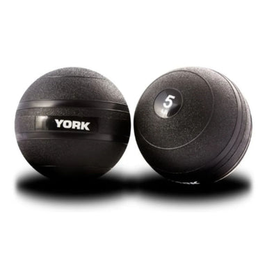 York Barbell Slam Balls Set Detailed View Of 5LB On White Background