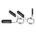 York Barbell Spring Collars – 2 Inches ChromeBulk Pair Top Angle View On White Background