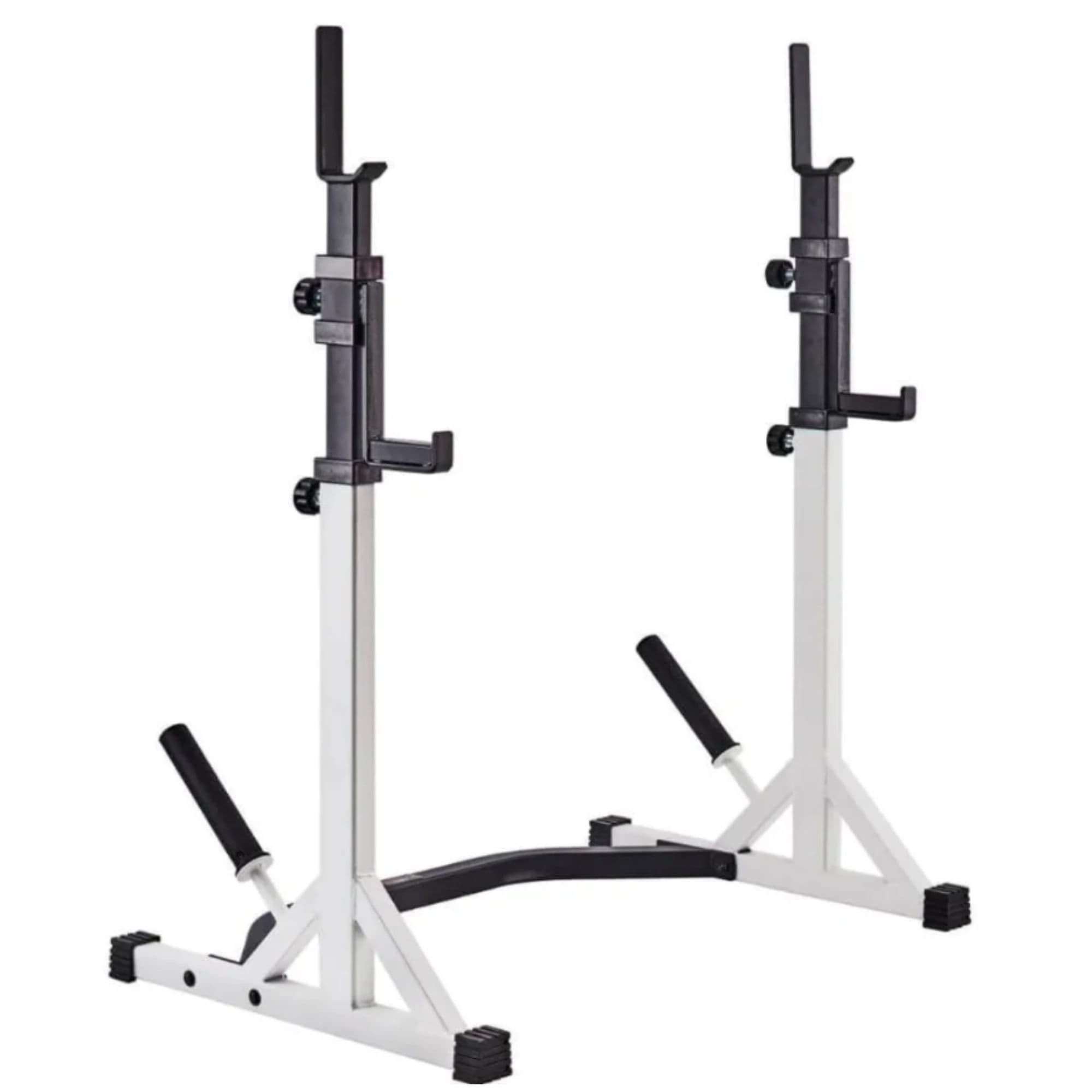York Barbell Squat Stand Full Product Front Right Angle View On White Background