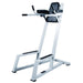 York Barbell Vertical Knee Raise W Dip White Variant Front Angle View On White Background