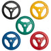 York Bumper Grip Plates – Colored Plate Sets Complete Full View Of Weights And Colors On White Background