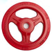 York Bumper Grip Plates – Colored Plate Sets Detail View Of 45LB Red Color On White Background