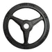 York Bumper Grip Plates – Colored Plate Sets Detail View Of 5LB Black Color On White Background