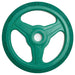 York Bumper Grip Plates Detail View Of 10LB Green Color On White Background