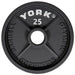 York Cast Iron Olympic Plates 25LB Detailed View On White Background