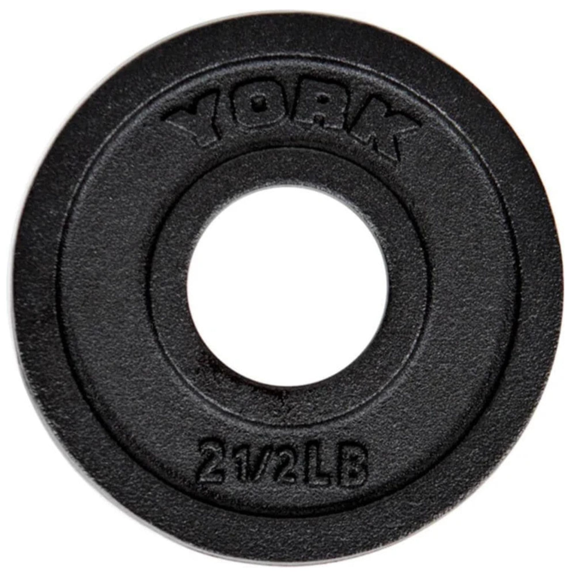 York Cast Iron Olympic Plates – 2 Inches Plate Sets 2.5LB Detailed View On White Background