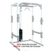York FTS 200lb Weight Stack Conversion Kit Showing An Upper And Lower Pulley Setup On White Background 