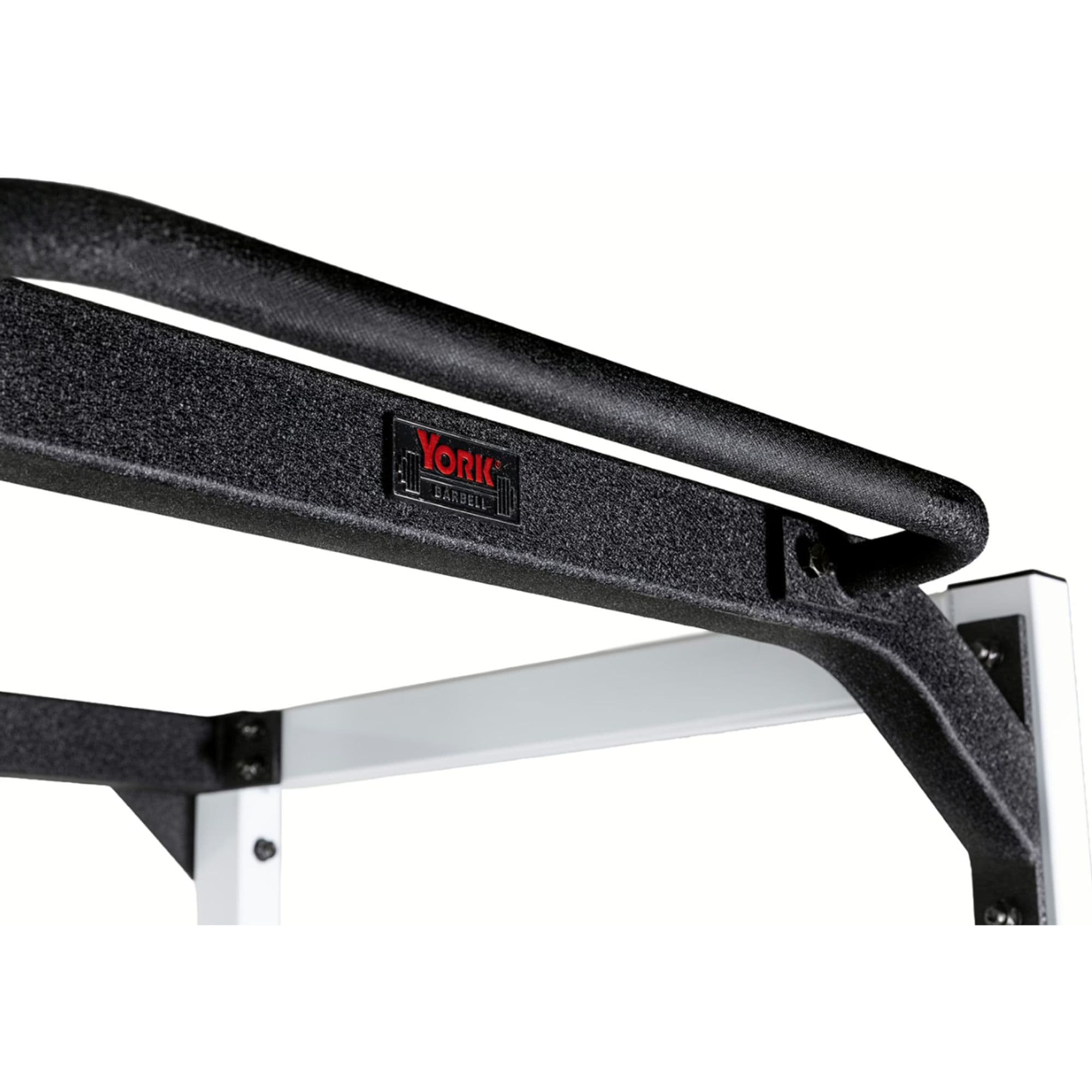 York FTS Power Cage For Weight Training Pull-Up Bar Detail View On White Background