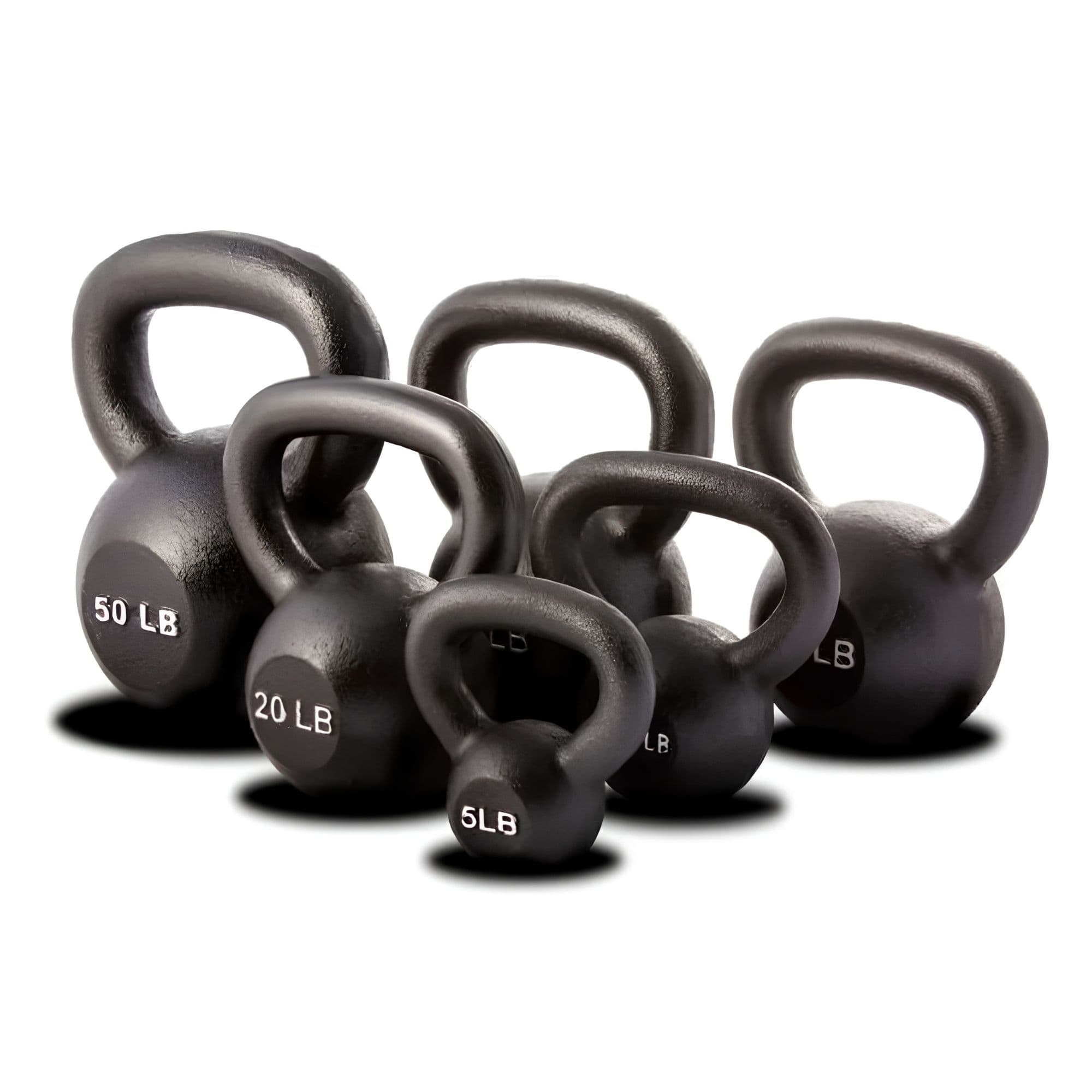 York Hercules Kettlebell Sets Multiple Weight Options On White Background