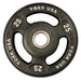 York Iso-Grip Urethane Plate Sets Detailed View Of 25 LB On White Background