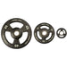 York Iso-Grip Urethane Plate Sets Multiple Weights Options On White Background