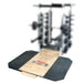 York Red Oak Weightlifting Platform Front Angle View On White Background
