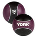 York Rubber Med Ball Set Detailed View Of 20LB  On White Background