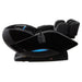 Yutaka M898 4D Massage Chair Black Variant Side View In Fully Reclined Position On White Background