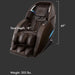 Yutaka M898 4D Massage Chair Showing The Weight And The Height And The Seat Depth Measurement