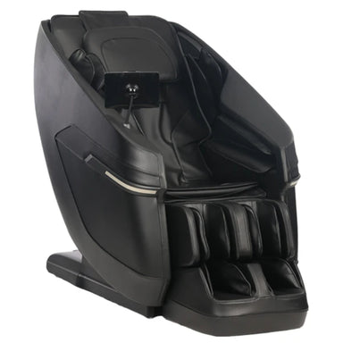 Zenyu M338 Massage Chair Black Variant Front Left Angled View On White Background