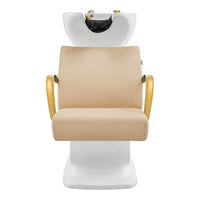 Thumbnail for DIR Beckman Gold Shampoo Chair with Adjustable Seat
