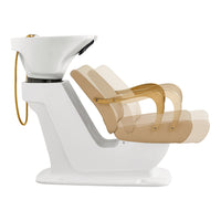 Thumbnail for DIR Beckman Gold Shampoo Chair with Adjustable Seat