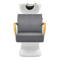 Thumbnail for DIR Beckman Gold Shampoo Chair with Adjustable Seat