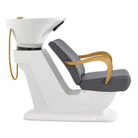 Thumbnail for DIR Beckman Gold Shampoo Chair with Adjustable Seat